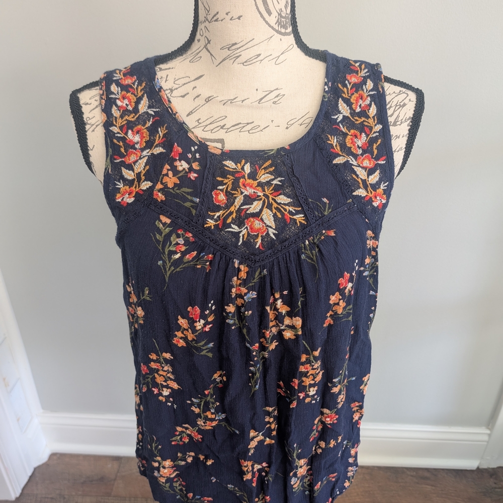 Mason & Belle Sleeveless Women's Blouse Size Large